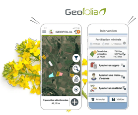 Geofolia Smartphone pour ma traçabilité